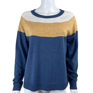 Smartwool Womens Size L Edgewood Colorblock Crewneck NEW Pullover Sweater Lounge